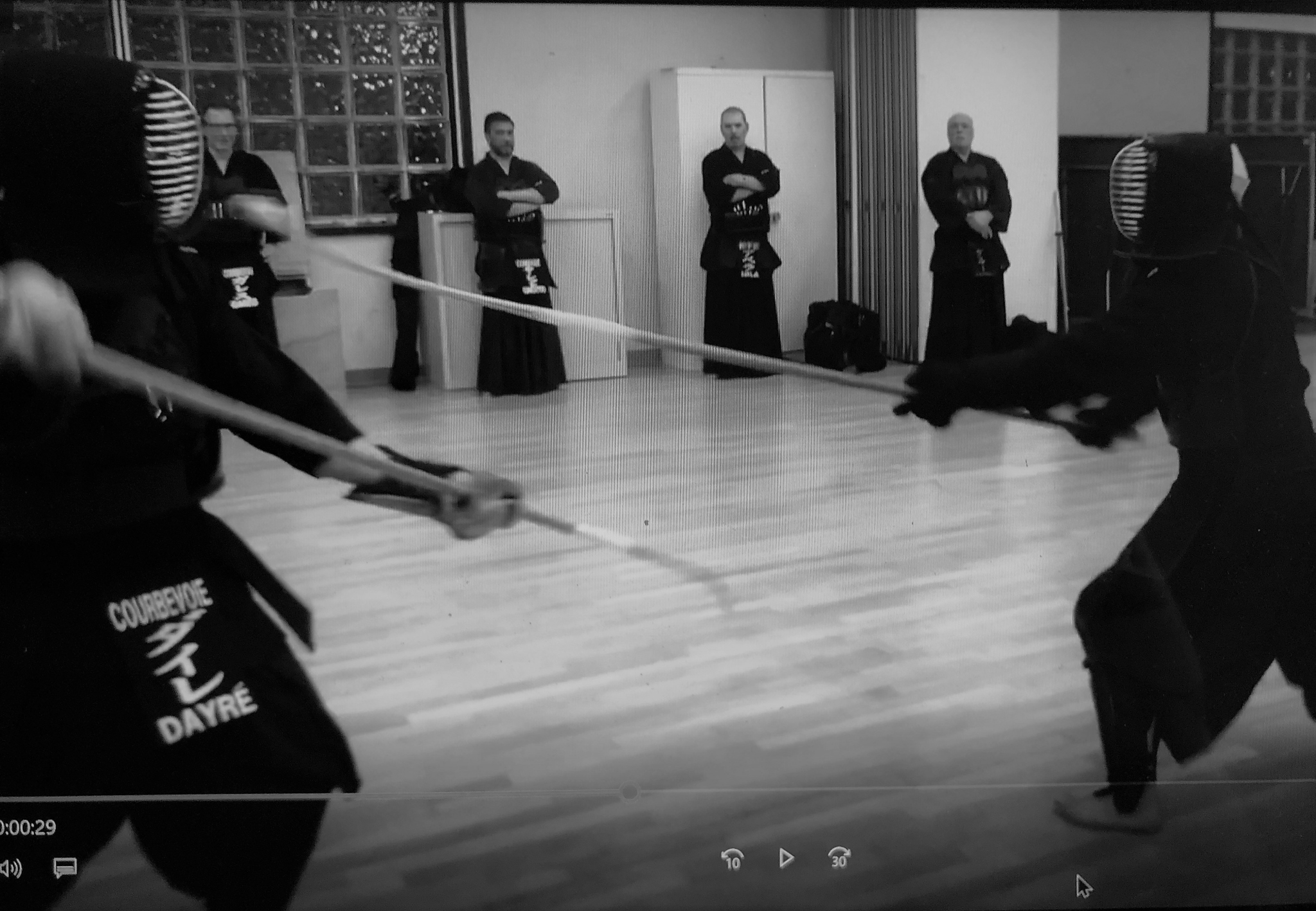 Combat de Naginata à Courbevoie Kendo Courbevoie